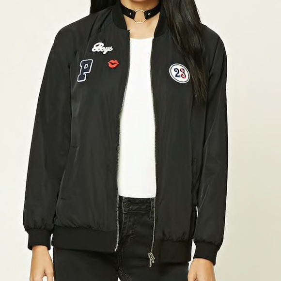 Reversible Patch Bomber Jacket 